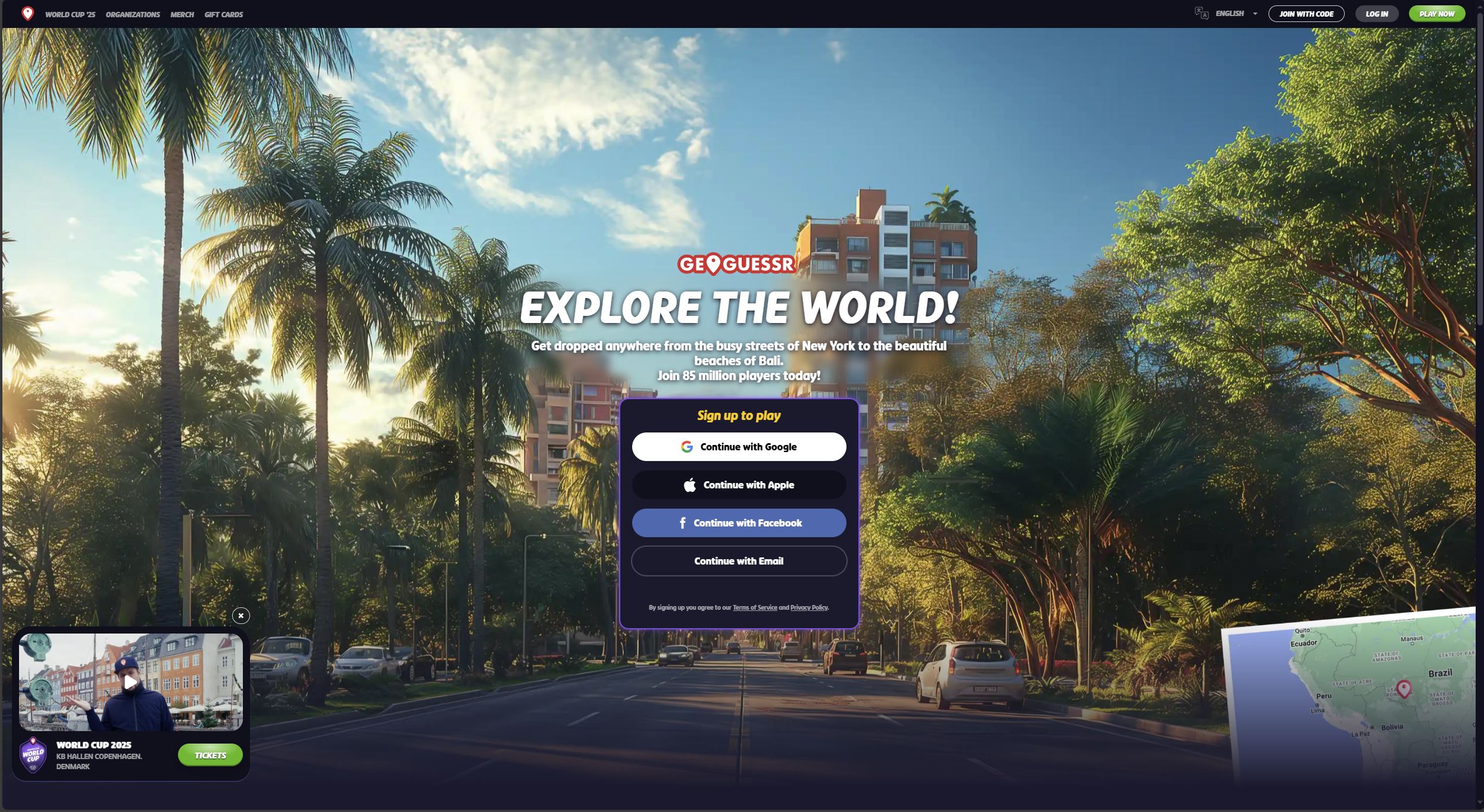 GeoGuessr home page